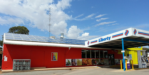Liberty Service Station, Cleve, South Australia - 30kw Commercial Solar Installation